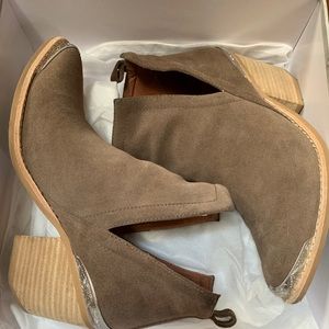 Jeffrey Campbell distress suede booties